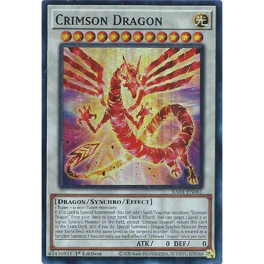 Image for Crimson Dragon (RA04-EN061) - YuGiOh