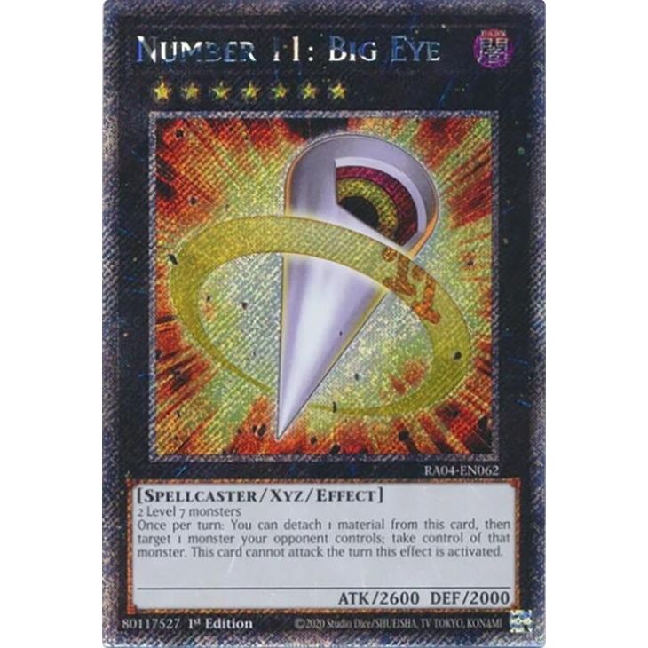 Image for Number 11: Big Eye (Platinum Secret Rare) (RA04-EN062) - YuGiOh