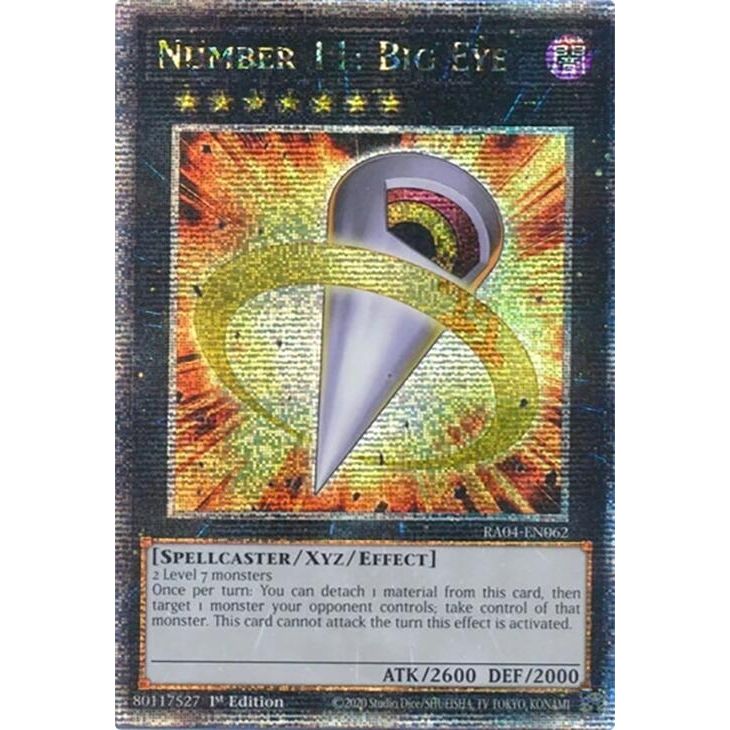 Image for Number 11: Big Eye (Quarter Century Secret Rare) (RA04-EN062) - YuGiOh