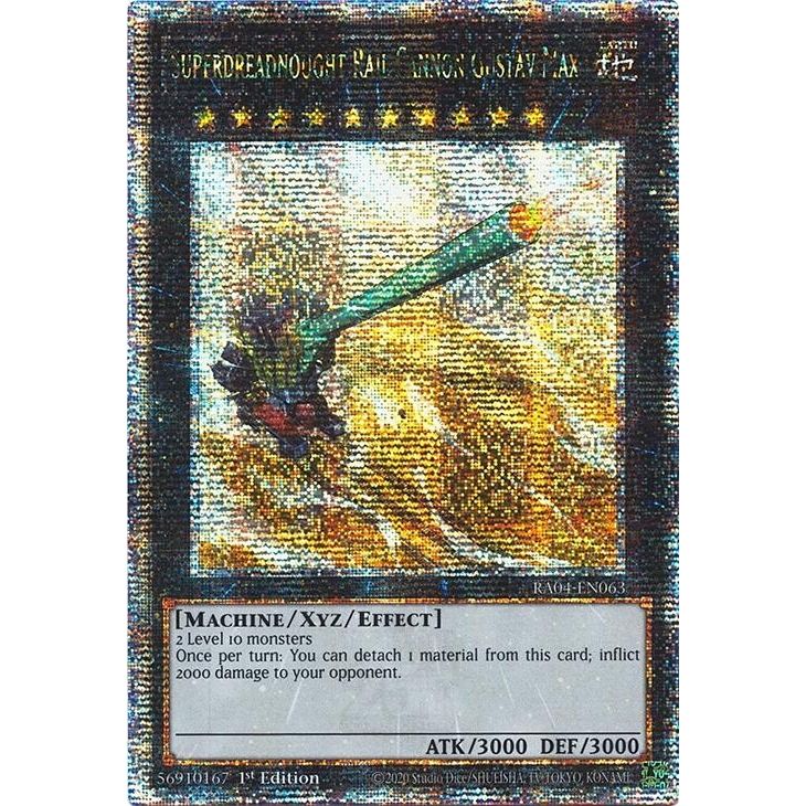Image for Superdreadnought Rail Cannon Gustav Max (Quarter Century Secret Rare) (RA04-EN063) - YuGiOh