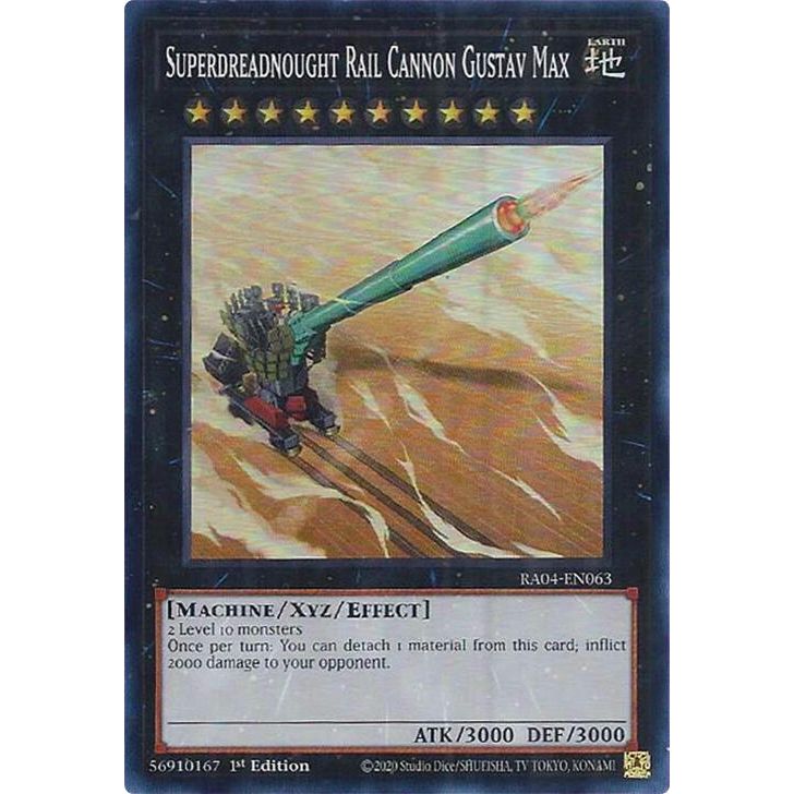 Image for Superdreadnought Rail Cannon Gustav Max (RA04-EN063) - YuGiOh