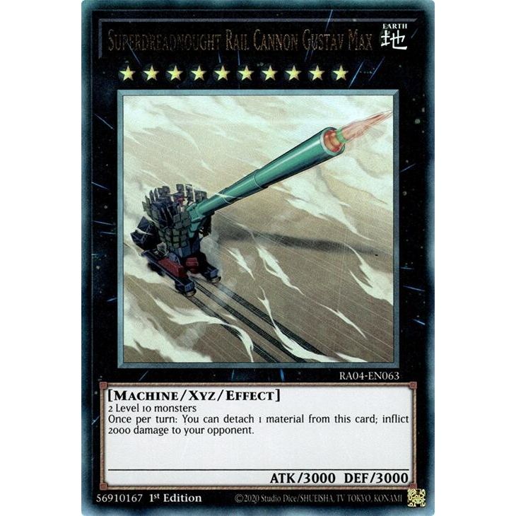 Image for Superdreadnought Rail Cannon Gustav Max (PUR) (RA04-EN063) - YuGiOh