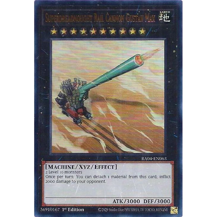 Image for Superdreadnought Rail Cannon Gustav Max (UR) (RA04-EN063) - YuGiOh