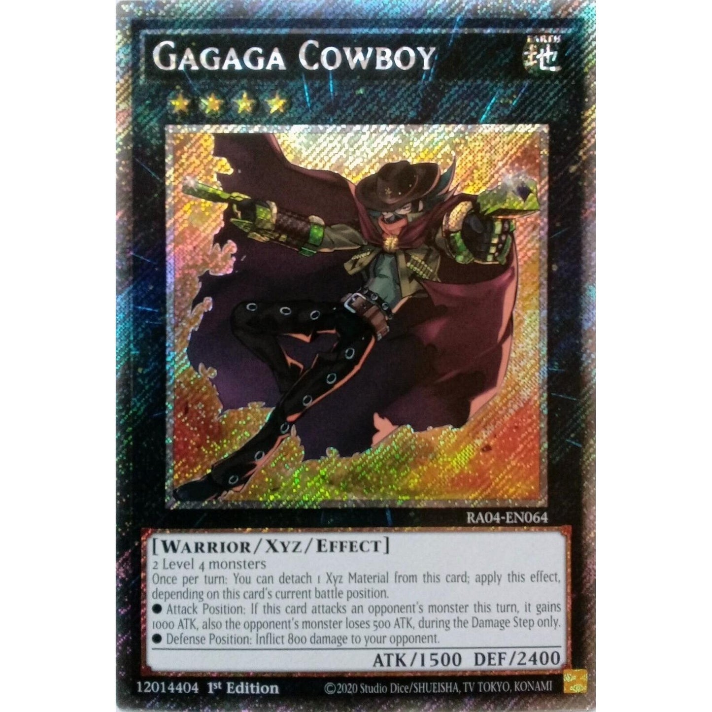 Image for Gagaga Cowboy (Platinum Secret Rare) (RA04-EN064) - YuGiOh