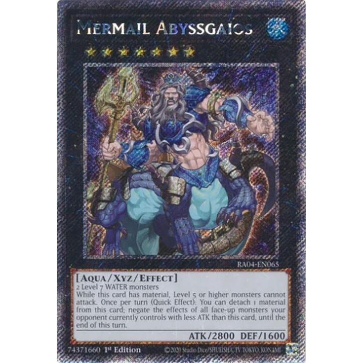 Image for Mermail Abyssgaios (Platinum Secret Rare) (RA04-EN065) - YuGiOh