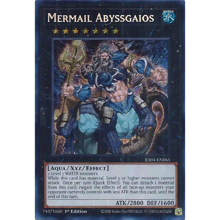 Image for Mermail Abyssgaios (Secret Rare) (RA04-EN065) - YuGiOh