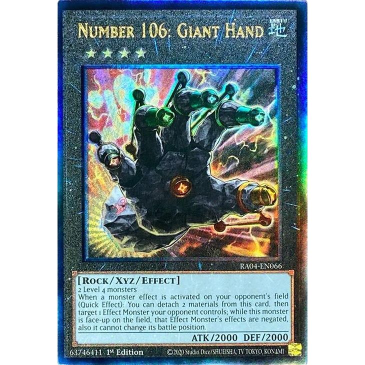 Image for Number 106: Giant Hand (PUR) (RA04-EN066) - YuGiOh