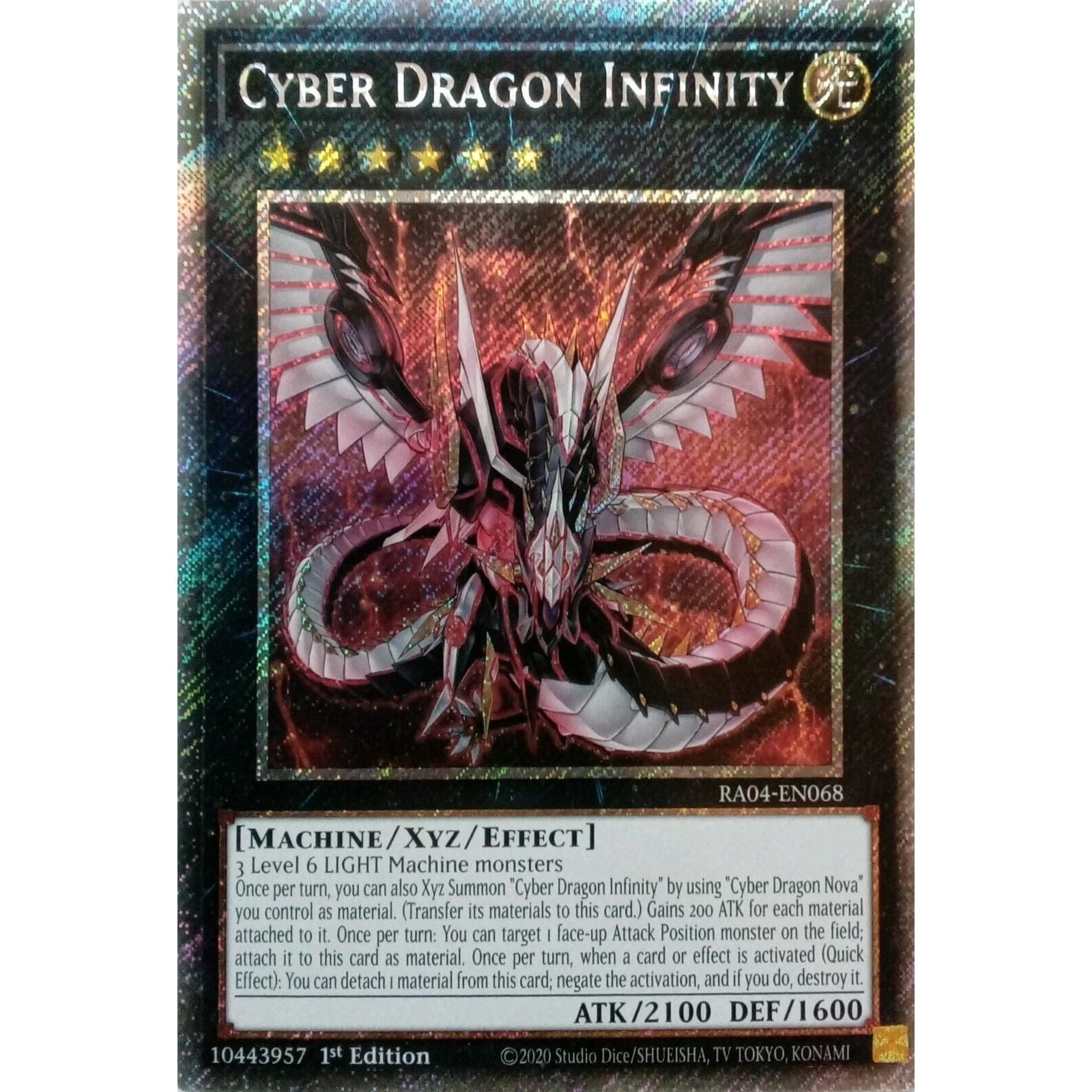 Image for Cyber Dragon Infinity (Platinum Secret Rare) (RA04-EN068) - YuGiOh