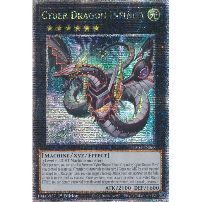 Image for Cyber Dragon Infinity (Alternate Art) (Quarter Century Secret Rare) (RA04-EN068) - YuGiOh