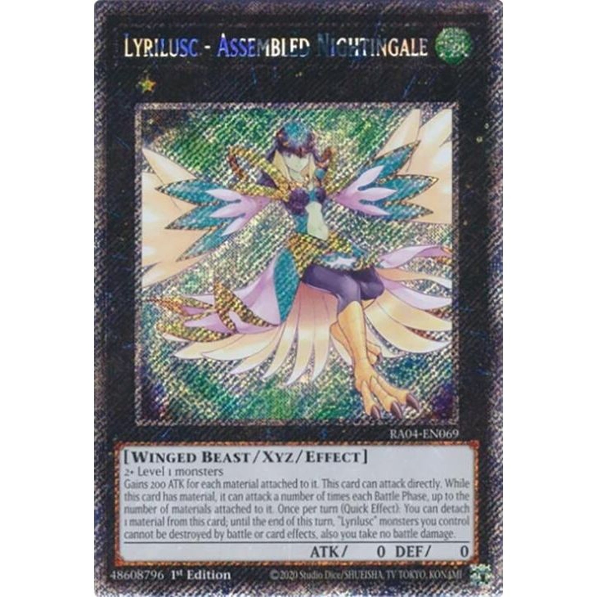 Image for Lyrilusc - Assembled Nightingale (Platinum Secret Rare) (RA04-EN069) - YuGiOh