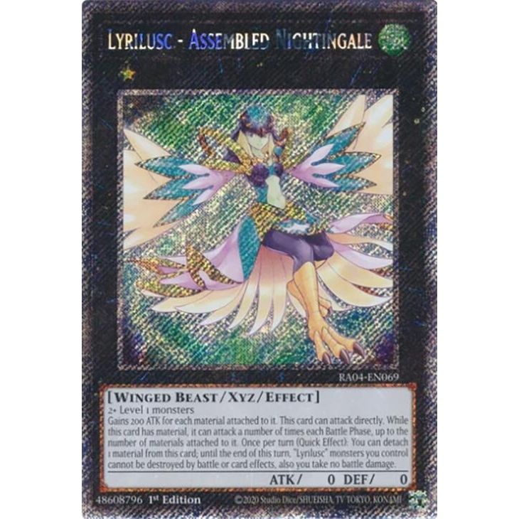 Image for Lyrilusc - Assembled Nightingale (Platinum Secret Rare) (RA04-EN069) - YuGiOh