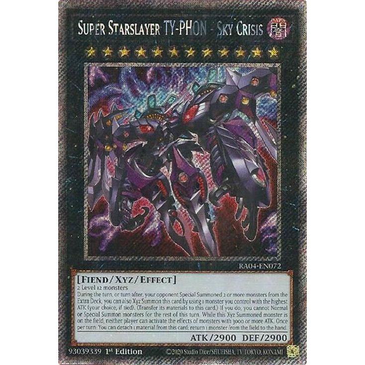 Image for Super Starslayer TY-PHON - Sky Crisis (Platinum Secret Rare) (RA04-EN072) - YuGiOh