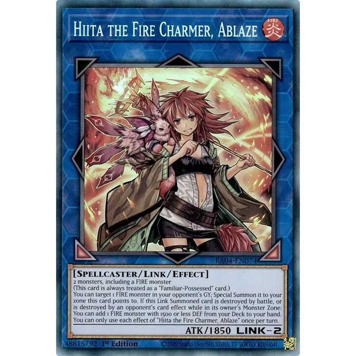 Image for Hiita the Fire Charmer, Ablaze (PCR) (RA04-EN074) - YuGiOh