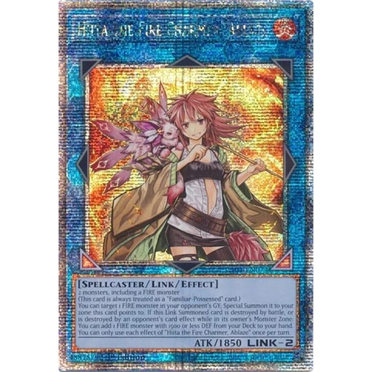 Image for Hiita the Fire Charmer, Ablaze (Quarter Century Secret Rare) (RA04-EN074) - YuGiOh