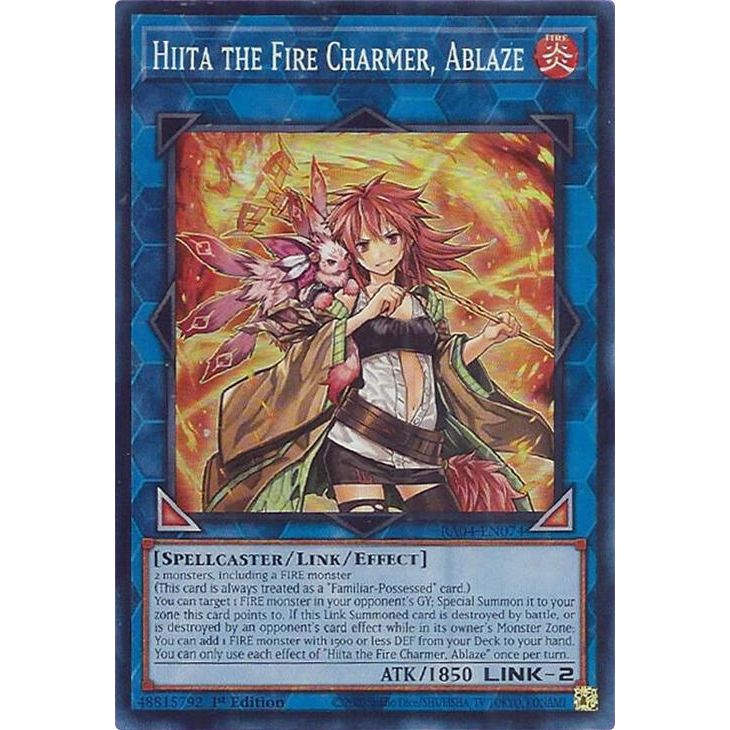 Image for Hiita the Fire Charmer, Ablaze (RA04-EN074) - YuGiOh