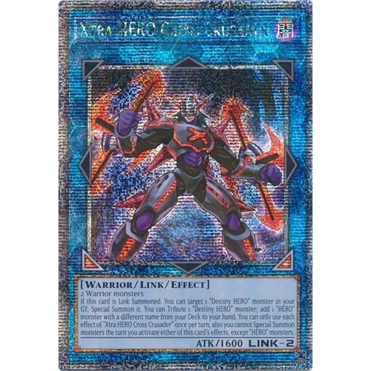 Image for Xtra HERO Cross Crusader (Quarter Century Secret Rare) (RA04-EN076) - YuGiOh