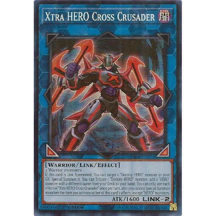 Image for Xtra HERO Cross Crusader (RA04-EN076) - YuGiOh