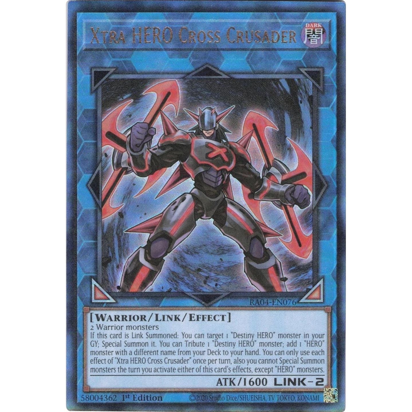 Image for Xtra HERO Cross Crusader (PUR) (RA04-EN076) - YuGiOh