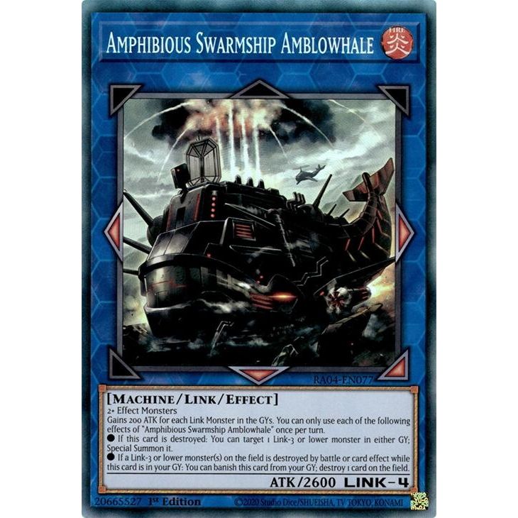 Image for Amphibious Swarmship Amblowhale (PCR) (RA04-EN077) - YuGiOh