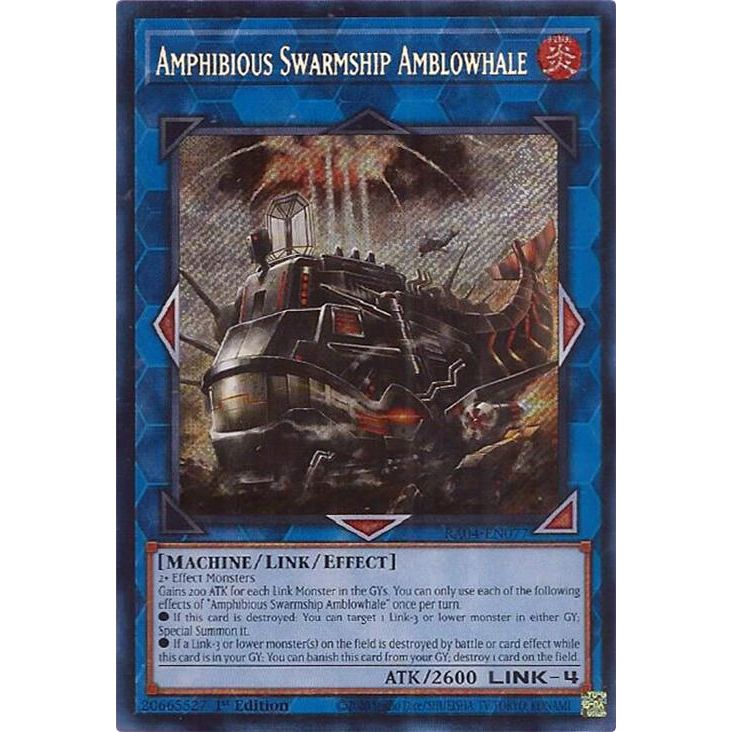 Image for Amphibious Swarmship Amblowhale (Secret Rare) (RA04-EN077) - YuGiOh
