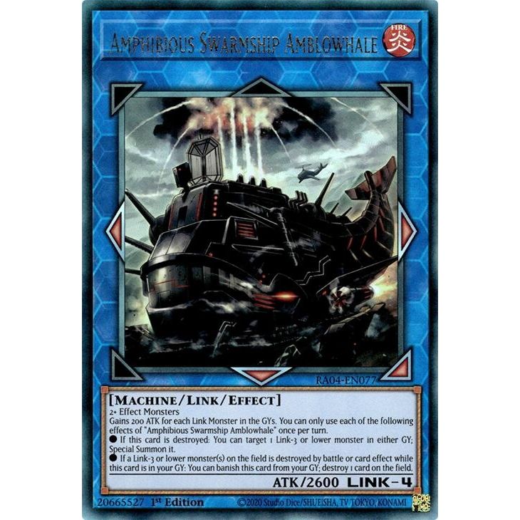 Image for Amphibious Swarmship Amblowhale (PUR) (RA04-EN077) - YuGiOh