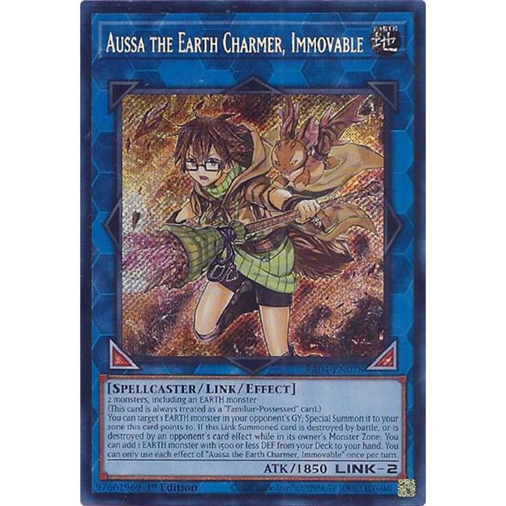 Image for Aussa the Earth Charmer, Immovable (Secret Rare) (RA04-EN078) - YuGiOh