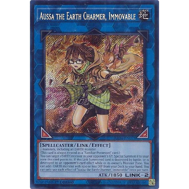 Image for Aussa the Earth Charmer, Immovable (Secret Rare) (RA04-EN078) - YuGiOh