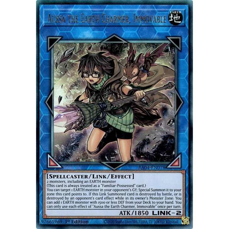 Image for Aussa the Earth Charmer, Immovable (PUR) (RA04-EN078) - YuGiOh