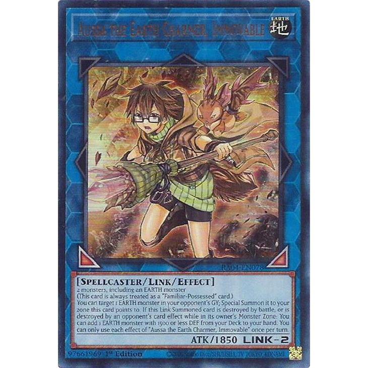 Image for Aussa the Earth Charmer, Immovable (UR) (RA04-EN078) - YuGiOh