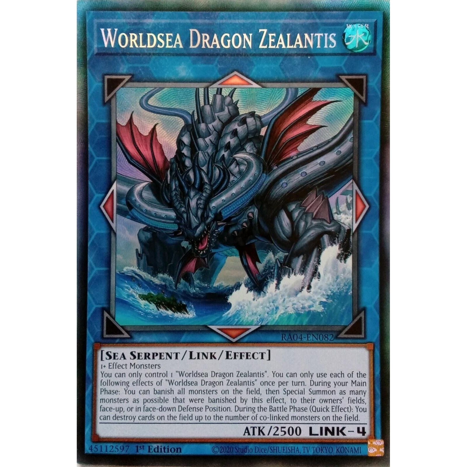 Image for Worldsea Dragon Zealantis (PCR) (RA04-EN082) - YuGiOh