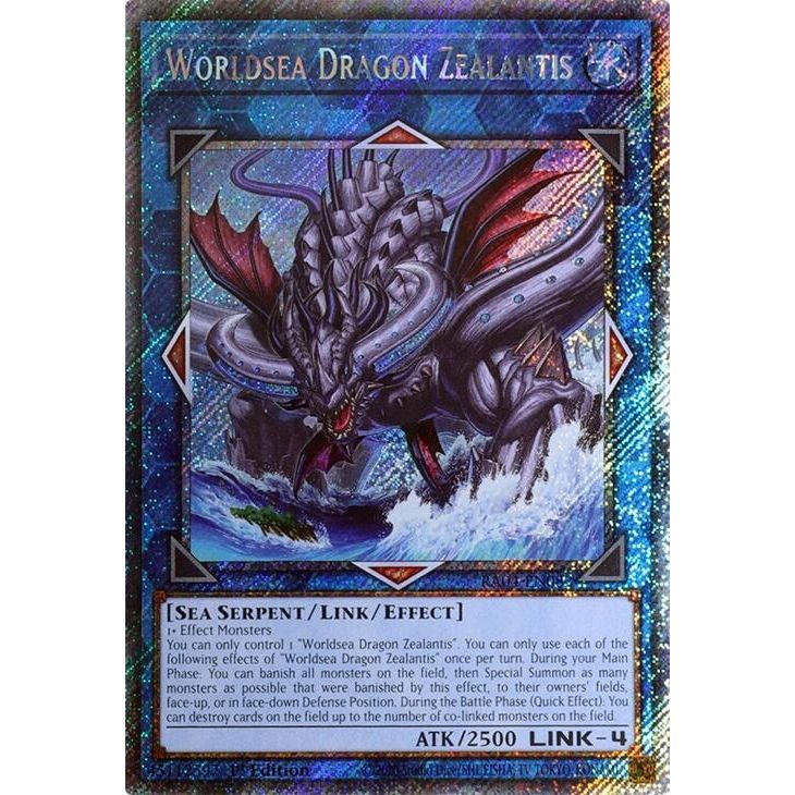 Image for Worldsea Dragon Zealantis (Platinum Secret Rare) (RA04-EN082) - YuGiOh