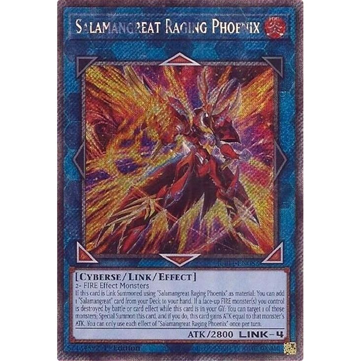 Image for Salamangreat Raging Phoenix (Platinum Secret Rare) (RA04-EN083) - YuGiOh