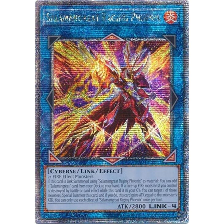 Image for Salamangreat Raging Phoenix (Quarter Century Secret Rare) (RA04-EN083) - YuGiOh