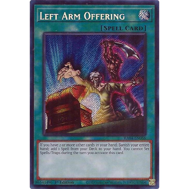 Image for Left Arm Offering (Secret Rare) (RA04-EN086) - YuGiOh