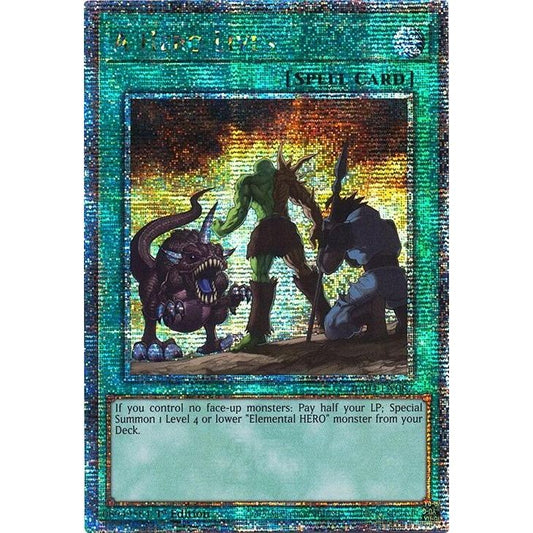 Image for A Hero Lives (Quarter Century Secret Rare) (RA04-EN087) - YuGiOh
