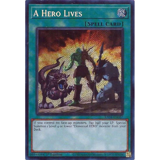 Image for A Hero Lives (Secret Rare) (RA04-EN087) - YuGiOh