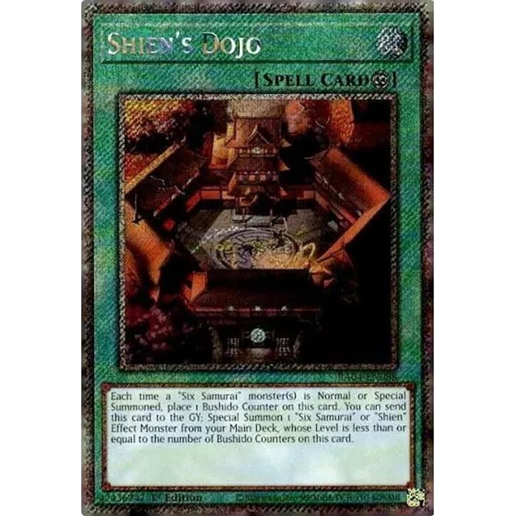 Image for Shien's Dojo (Platinum Secret Rare) (RA04-EN088) - YuGiOh