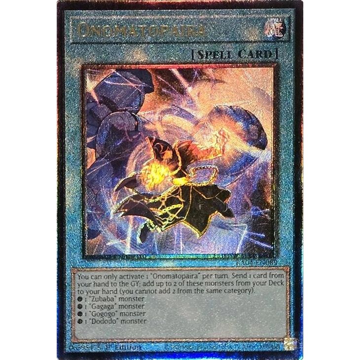 Image for Onomatopaira (PUR) (RA04-EN089) - YuGiOh