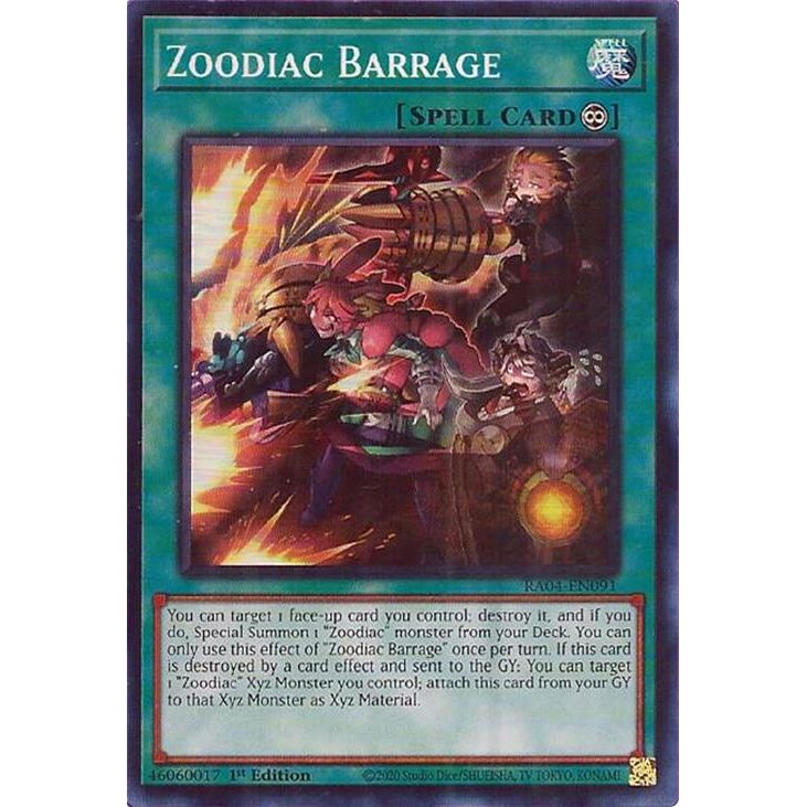 Image for Zoodiac Barrage (RA04-EN091) - YuGiOh
