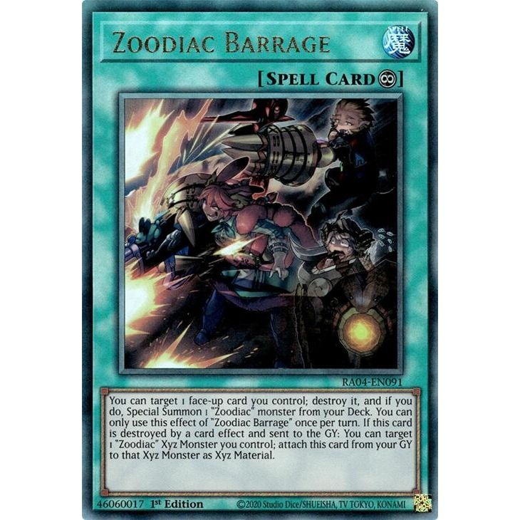 Image for Zoodiac Barrage (PUR) (RA04-EN091) - YuGiOh