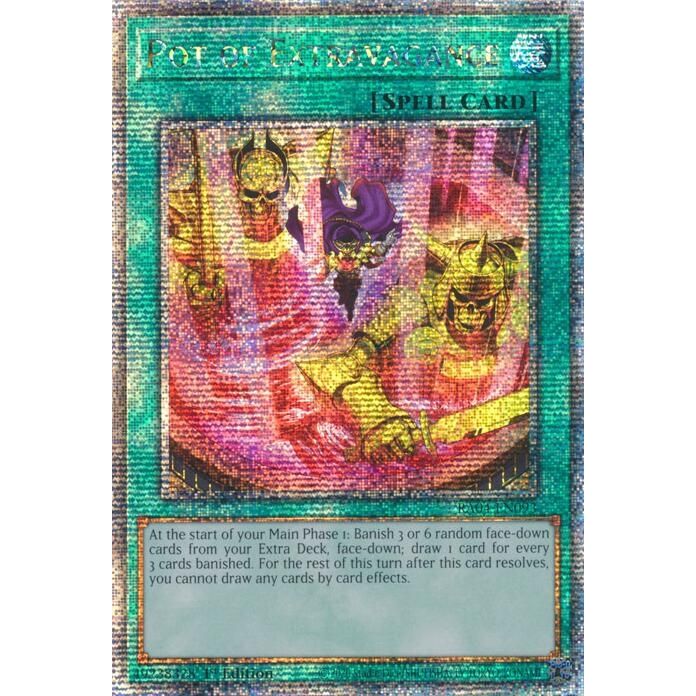 Image for Pot of Extravagance (New Art) (Quarter Century Secret Rare) (RA04-EN093) - YuGiOh
