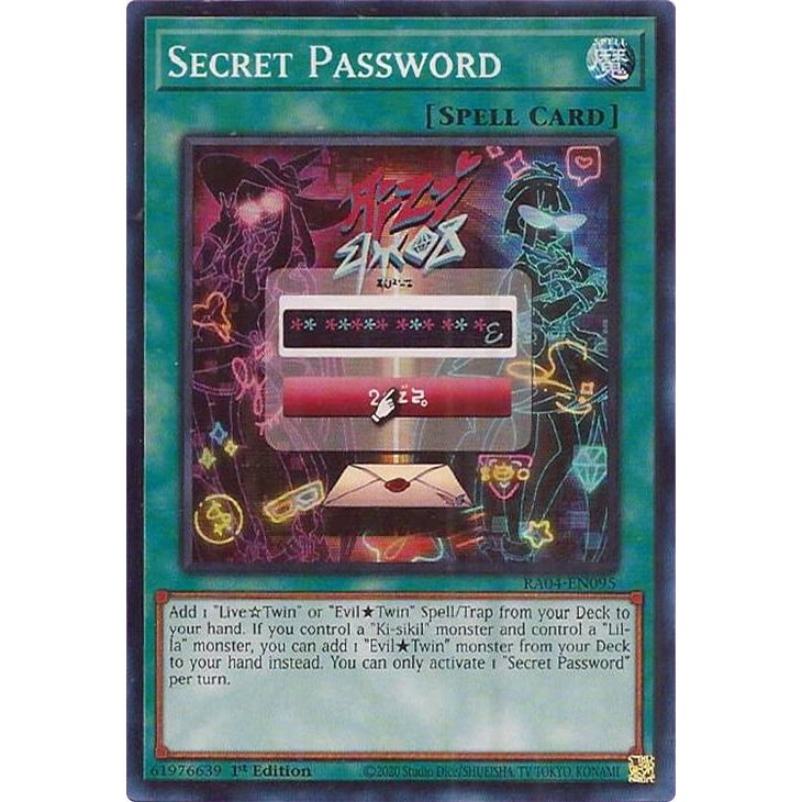 Image for Secret Password (RA04-EN095) - YuGiOh