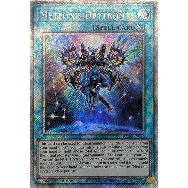Image for Meteonis Drytron (Platinum Secret Rare) (RA04-EN096) - YuGiOh