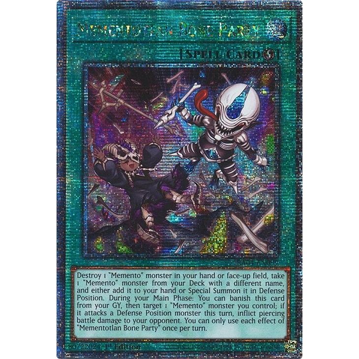 Image for Mementotlan Bone Party (Quarter Century Secret Rare) (RA04-EN099) - YuGiOh