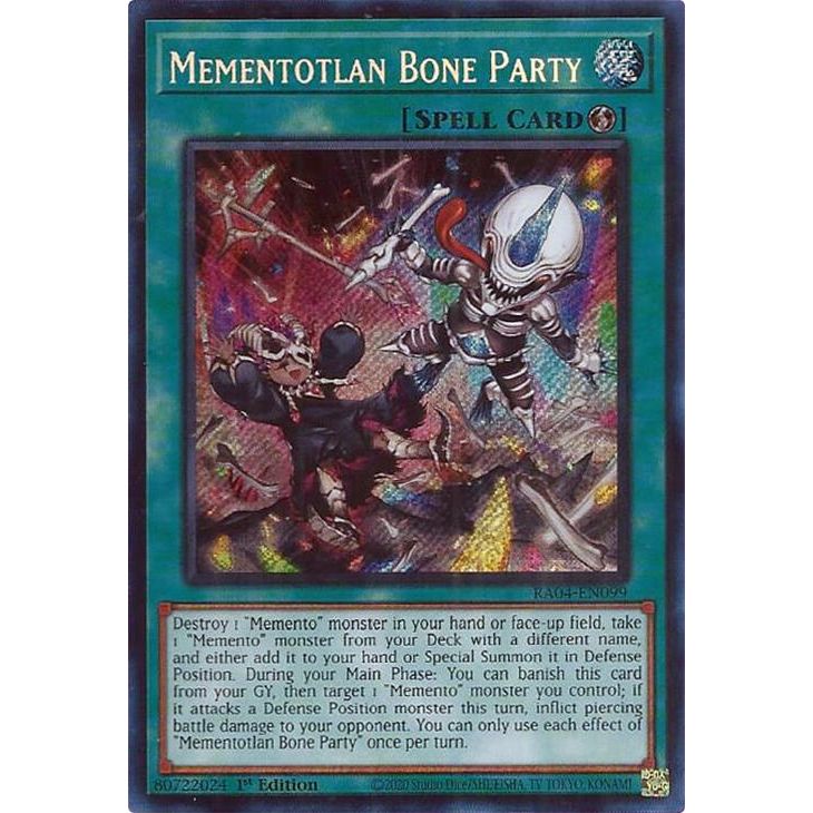 Image for Mementotlan Bone Party (Secret Rare) (RA04-EN099) - YuGiOh