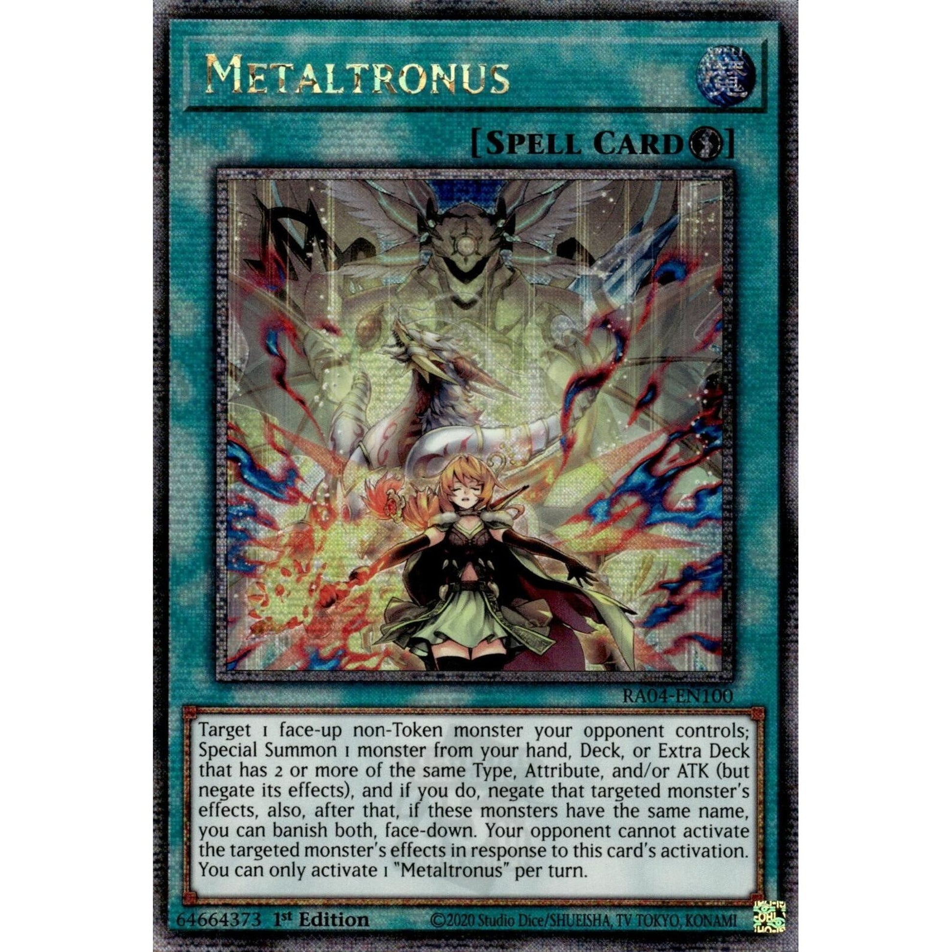 Image for Metaltronus (Quarter Century Secret Rare) (RA04-EN100) - YuGiOh