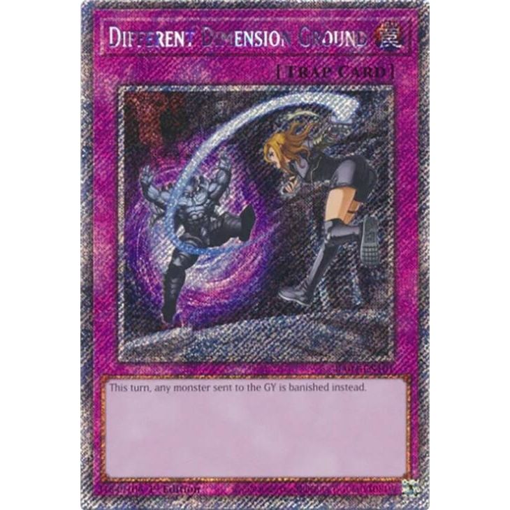 Image for Different Dimension Ground (Platinum Secret Rare) (RA04-EN101) - YuGiOh