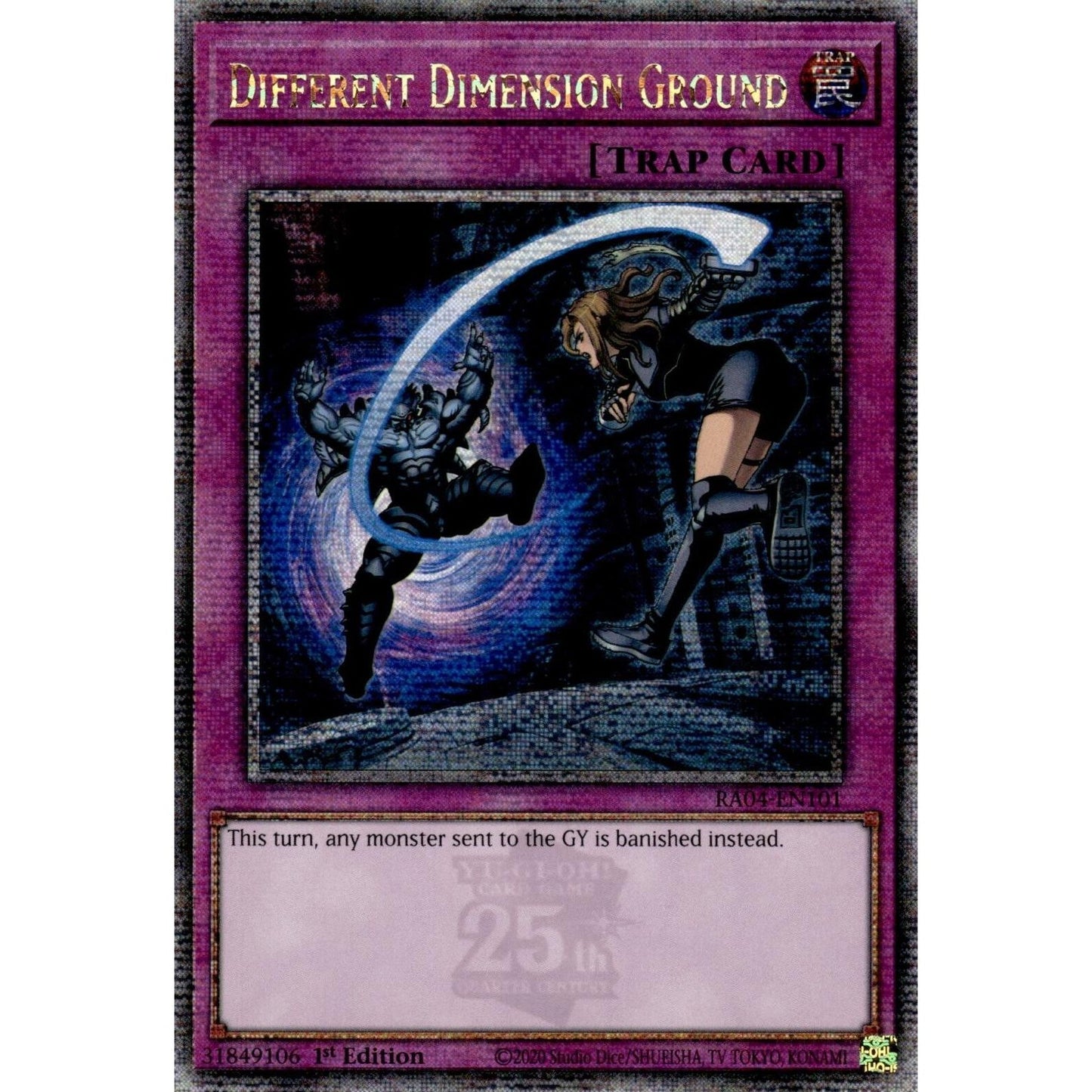 Image for Different Dimension Ground (Quarter Century Secret Rare) (RA04-EN101) - YuGiOh