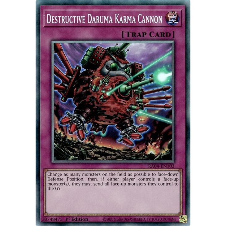 Image for Destructive Daruma Karma Cannon (PCR) (RA04-EN103) - YuGiOh