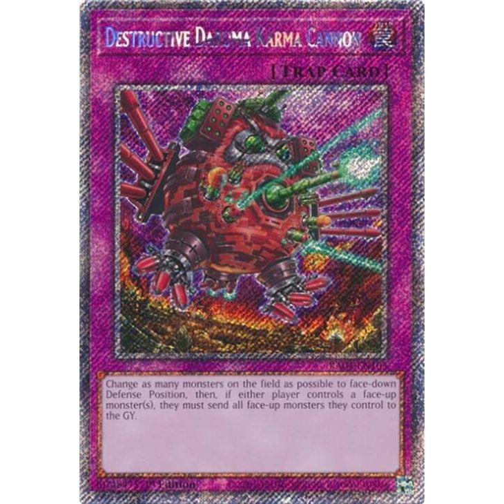 Image for Destructive Daruma Karma Cannon (Platinum Secret Rare) (RA04-EN103) - YuGiOh